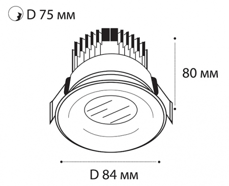 Italline IT06-6016 black 3000K