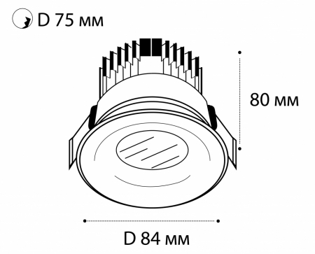 Italline IT06-6016 black 4000K