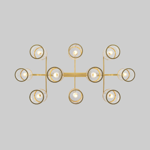Потолочная люстра Eurosvet Inari 60144/10 золото Smart a061944