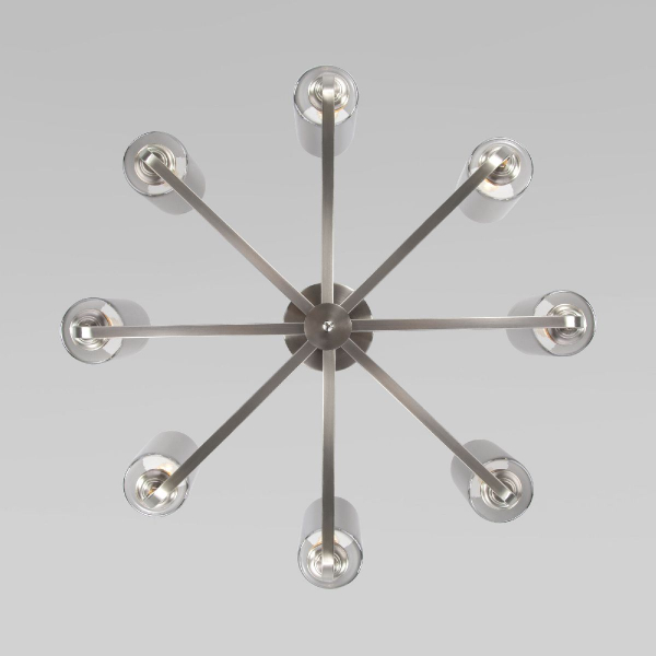 Люстра на штанге Eurosvet Defi 60138/8 сатин-никель a060904