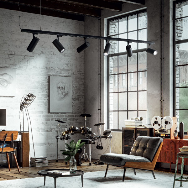 Трековый трехфазный светильник Ideal lux SMILE 30W CRI90 50° 3000K BK 190105