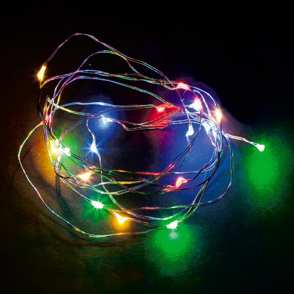 Гирлянда линейная Feron CL575 Роса 5В 1,8Вт мультиколор 5м IP20 48185