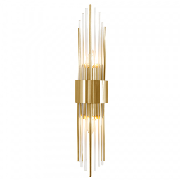 Настенный светильник Crystal Lux ATENTO AP2 BRASS/TRANSPARENTE