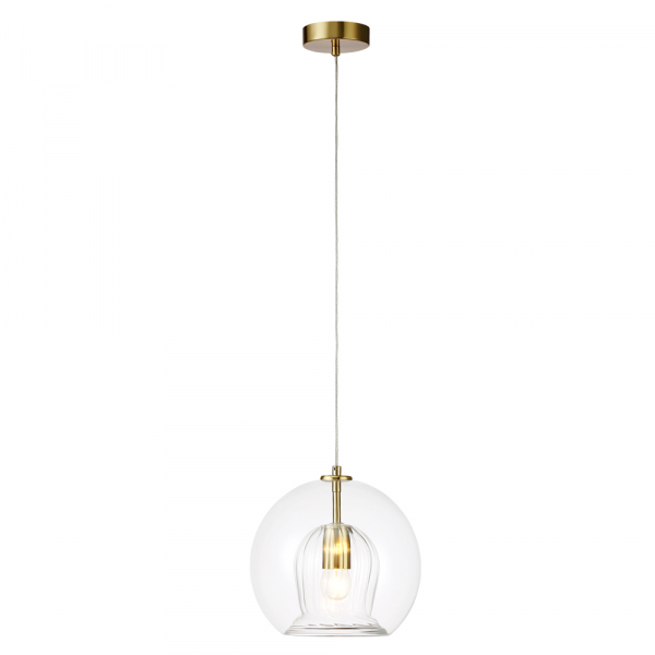 Подвесной светильник Crystal Lux LUISA SP1 BRASS/TRANSPARENT
