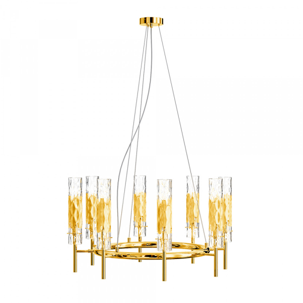 Подвесная люстра Crystal Lux PRIMAVERA SP8 GOLD