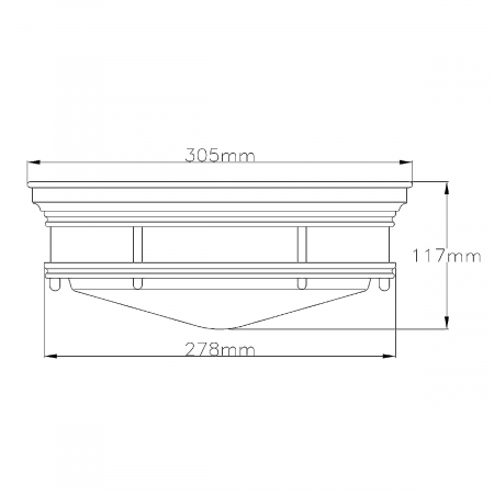 Hinkley QN-HADRIAN-FS-BR-CLEAR