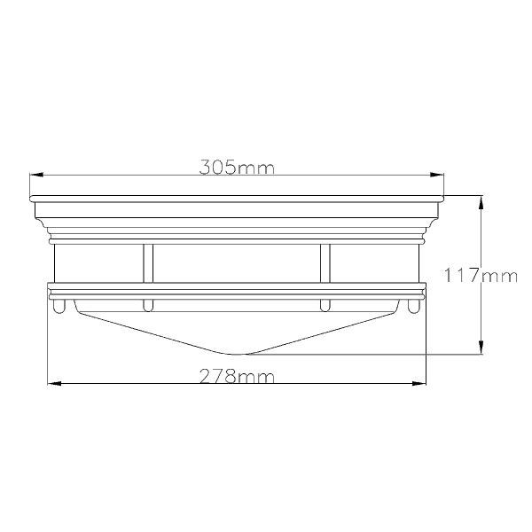 Потолочный светильник Hinkley Hadrian QN-HADRIAN-FS-AN-CLEAR