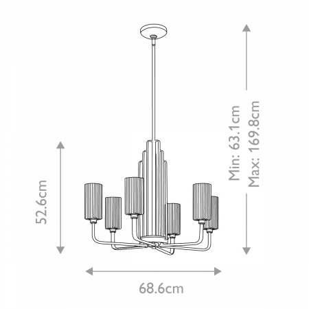 Kichler QN-KIMROSE6-PN