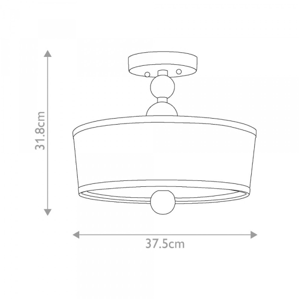 Потолочный светильник Hinkley Zelda HK-ZELDA-SF-PN