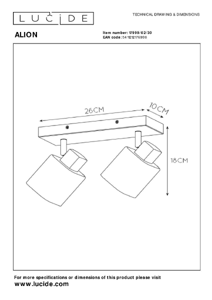 Спот Lucide Alion 17999/02/30