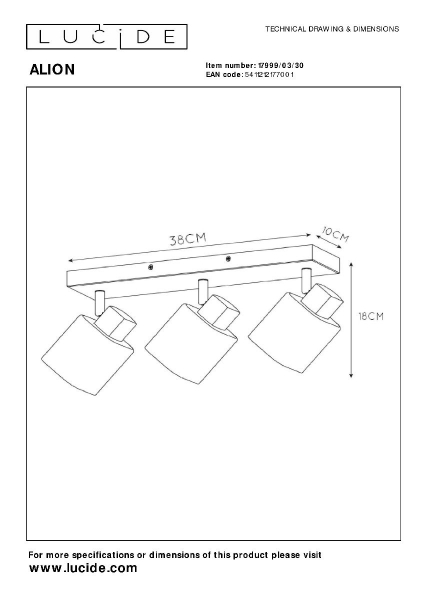 Спот Lucide Alion 17999/03/30