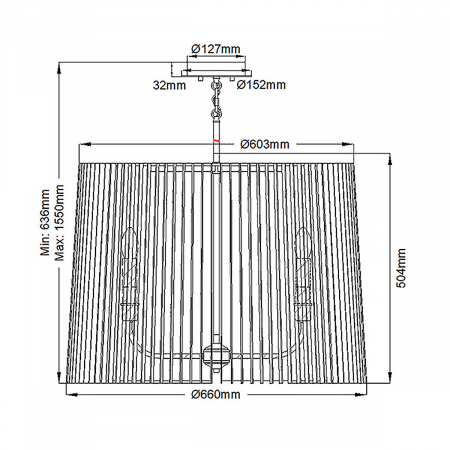 Kichler QN-LINARA-6P-BK
