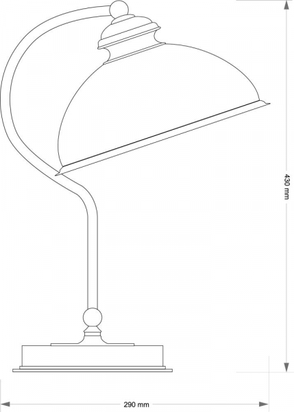 Настольная лампа Kutek Lido LID-LG-1(P)GR