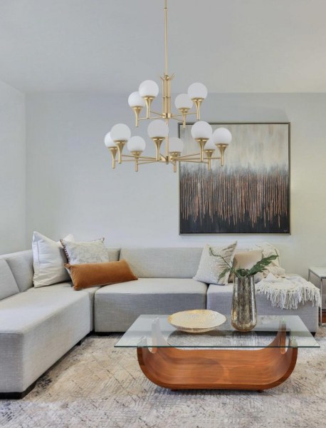 Люстра на штанге Kutek Meleze MEL-ZW-8+4(ZM)