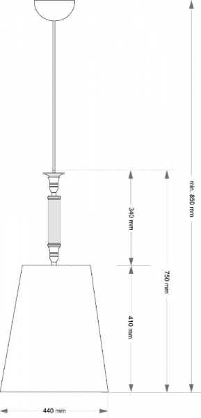 Подвесной светильник Kutek Napoli NAP-ZWD-1(P/A)