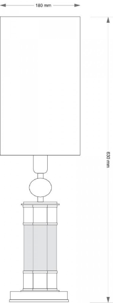Настольная лампа Kutek Ruta RUT-LN-1(P/A)