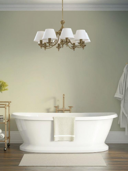 Люстра на штанге Kutek San Marino Lampshade SAN-ZW-10(P/A)CR