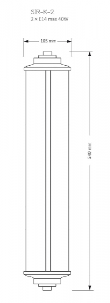 Настенный светильник Kutek Mood Siri SIR-K-2(CZ) 540