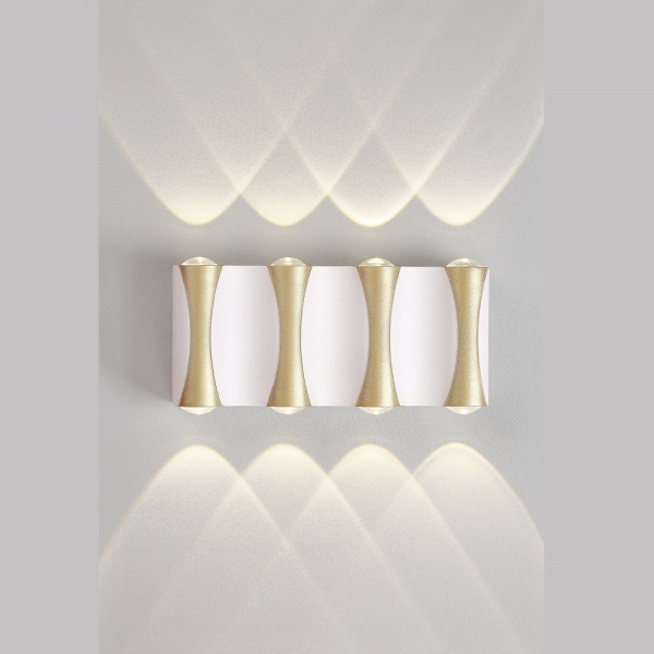 Уличный настенный светильник Crystal Lux CLT 022W4 WH-GO 4000K