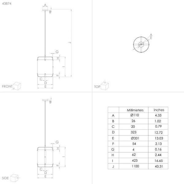Подвесной светильник Eglo Surfleet 43874