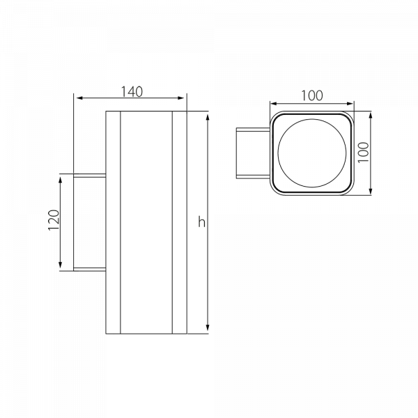 Уличный настенный светильник Fiberli SSA100-DOUBLE 11230101