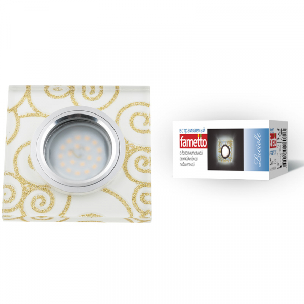 Встраиваемый светильник Fametto Luciole DLS-L207 GU5.3 CHROME/WHITE UL-00000382