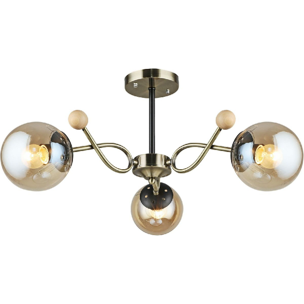 Люстра на штанге Reluce 02021-0.3-03 AB+BK