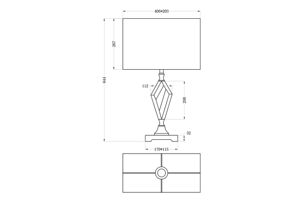 Настольная лампа Garda Decor 22-88232