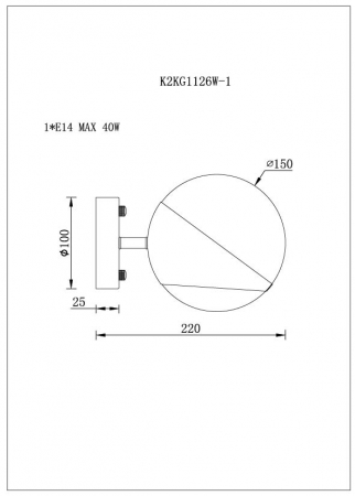 Garda Decor K2KG1126W-1