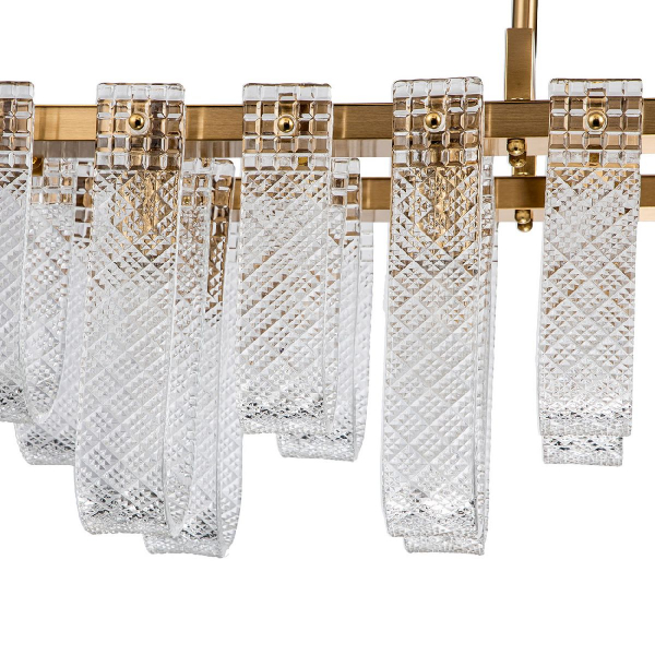 Люстра на штанге Indigo Brina 12027/10PL Brass V000367