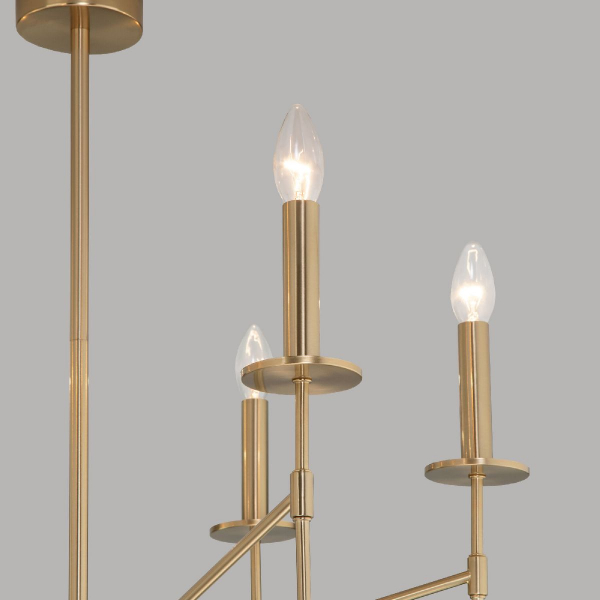 Люстра на штанге Eurosvet Anders 60142/6 латунь Smart a061930