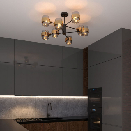 Eurosvet 70127/8 черный/дымчатый