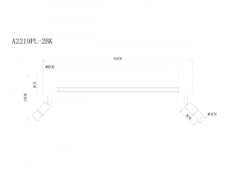 Arte Lamp A2219PL-2BK