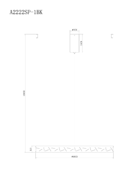 Подвесная люстра Arte Lamp Shine A2222SP-1BK