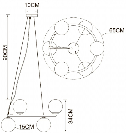 Arte Lamp A2224SP-6BK