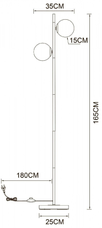 Arte Lamp A2224PN-2BK