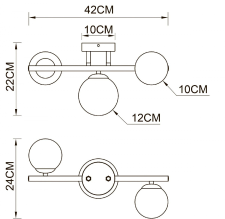 Arte Lamp A2243PL-3PB