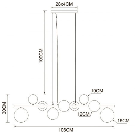 Arte Lamp A2243SP-9PB