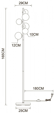 Arte Lamp A2243PN-6PB