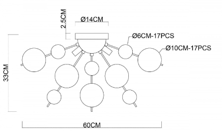 Arte Lamp A8313PL-5CC