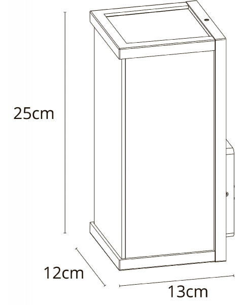 Уличный настенный светильник Arte Lamp Pot A1631AL-1BK