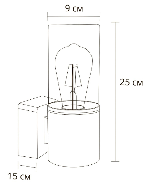 Уличный настенный светильник Arte Lamp Wazn A6218AL-1BK