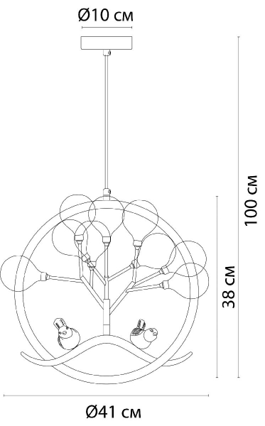 Подвесной светильник Arte Lamp Candy A7274SP-9GO