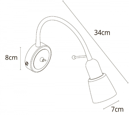 Arte Lamp A7009AP-1WH