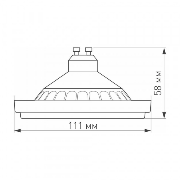 Лампа светодиодная Arlight AR111-UNIT-GU10-15W-DIM 025624