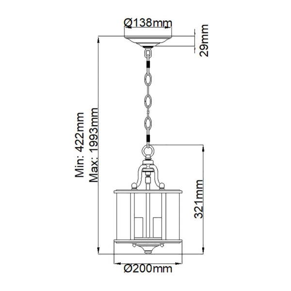 Подвесной светильник Hinkley Gentry HK-GENTRY-P-S-PB