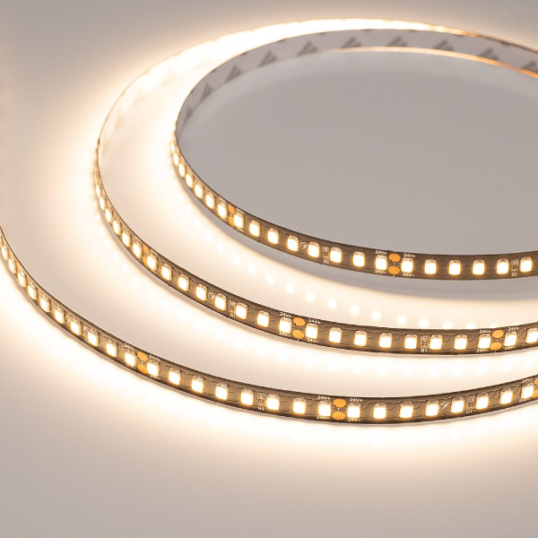 Светодиодная лента Arlight RT-A160-BLACK-8mm 24V Warm3000 (12 W/m, IP20, 2835, 5m) (Arlight, высок.эфф.150 лм/Вт) 029426(2)