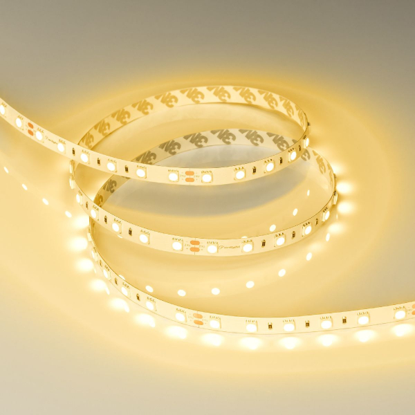 Светодиодная лента Arlight RT-B60-10mm 24V Yellow (14.4 W/m, IP20, 5060, 5m) (Arlight, 14.4 Вт/м, IP20) 008816(2)