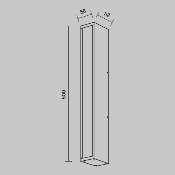 Уличный настенный светильник Maytoni Corte O571WL-L20B3K