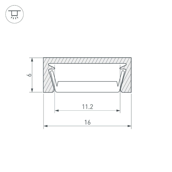Профиль Arlight MIC-M-2000 ANOD BLACK 044540